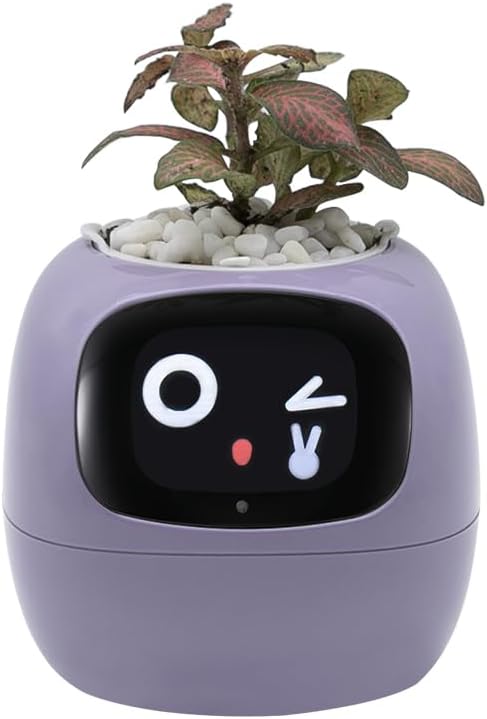 AI-Powered Planter with Mood Display & Care Alerts 🎄📱