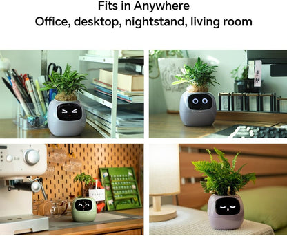 AI-Powered Planter with Mood Display & Care Alerts 🎄📱