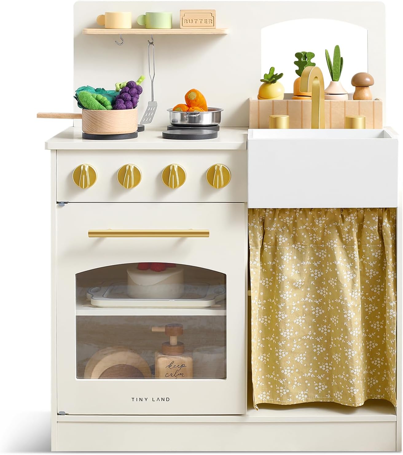 Chef's Wooden Kitchen Set – Role Play Toy for Small Spaces 🥕🔪