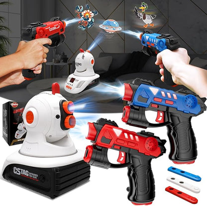 Interactive Laser Tag with Smart Projector – Family Fun! 👨‍👩‍👧‍👦⚡