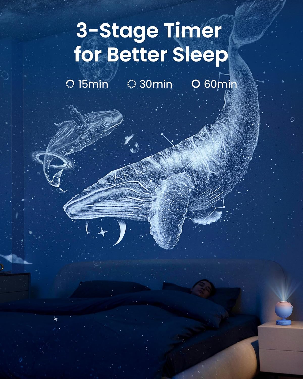 Galaxy Star Projector ⭐ | 5K HD Planetarium with Interchangeable Discs for Sleep & Relaxation ✨🛌