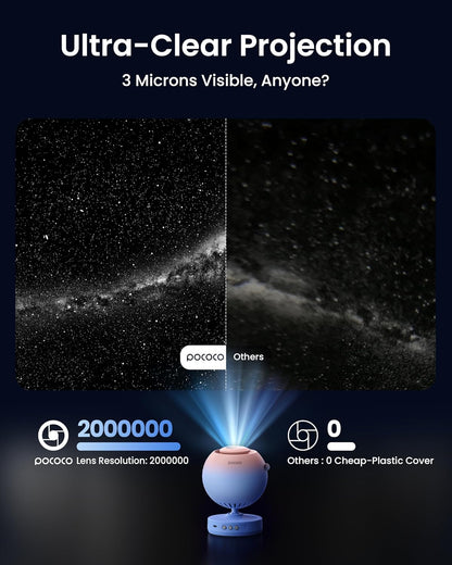 Galaxy Star Projector ⭐ | 5K HD Planetarium with Interchangeable Discs for Sleep & Relaxation ✨🛌