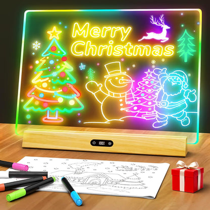 Rechargeable LED Glow Board 💡: 9 Light Modes for Messages & Decor 🎨✨🎁