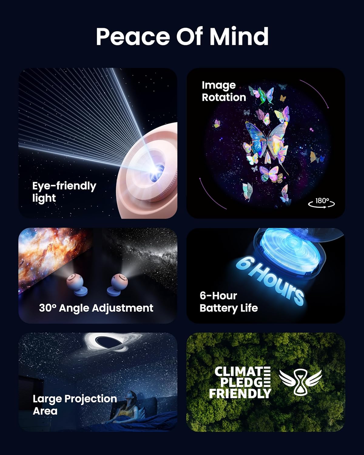 Galaxy Star Projector ⭐ | 5K HD Planetarium with Interchangeable Discs for Sleep & Relaxation ✨🛌